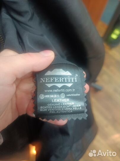 Кожаная куртка косуха xs