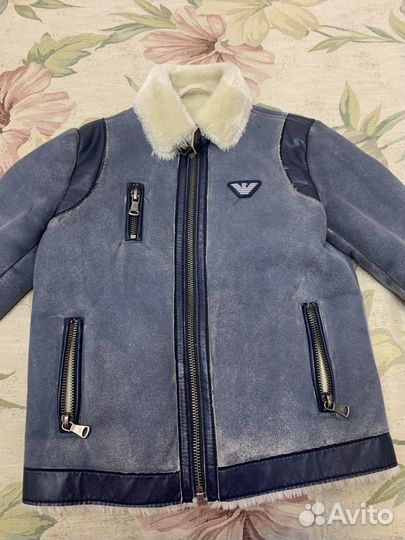 Дубленка Армани Джуниор оригинал на 5-6 лет