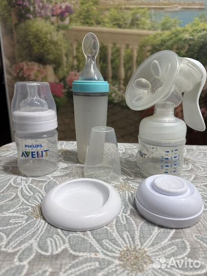 Бронь Молокоотсос Avent ручной, бутылочка