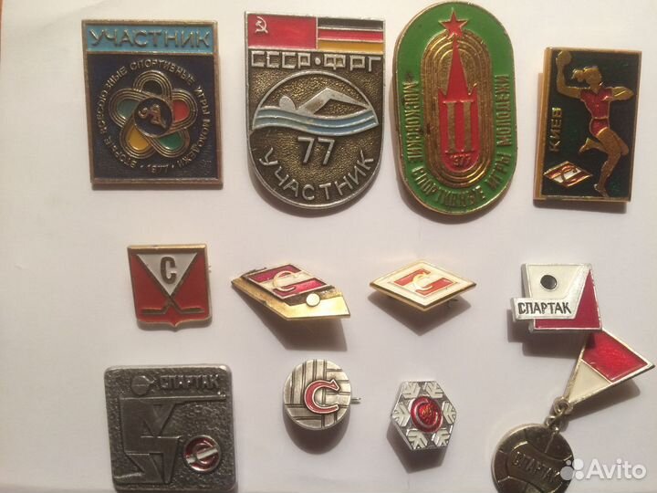 Значки Спартак,Участник