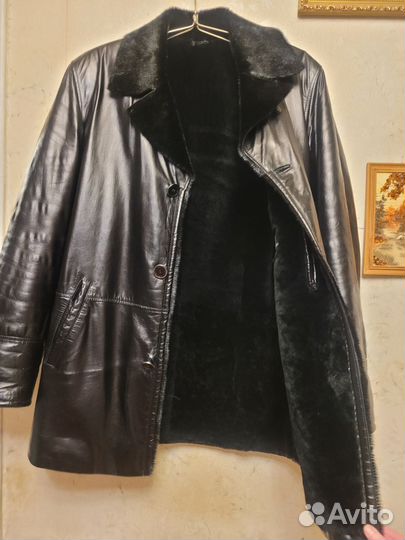 Кожаная натуральная куртка мужская