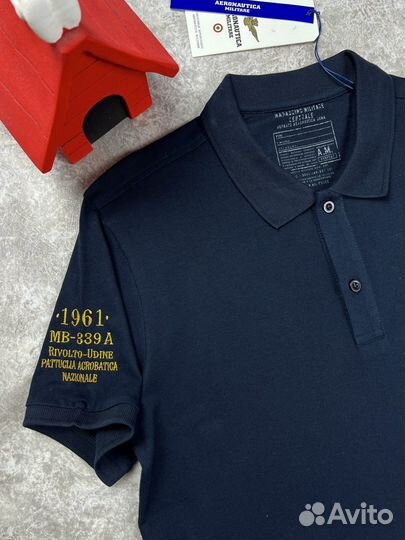 Поло мужское с кор рукавом aeronautica militare