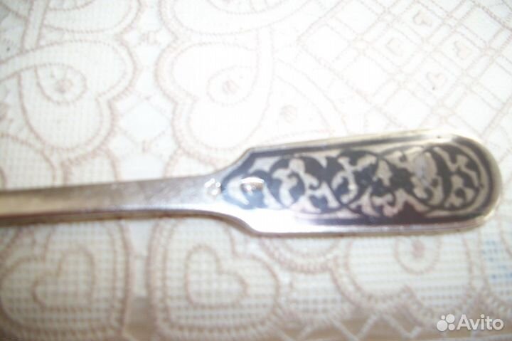 Набор чайных ложек СССР серебро, позолота, чернени