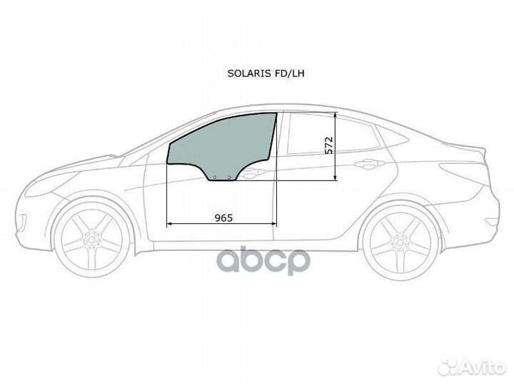 Стекло двери solarisfdlh XYG
