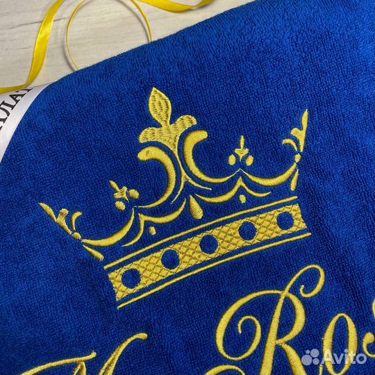 Именной халат с вышивкой