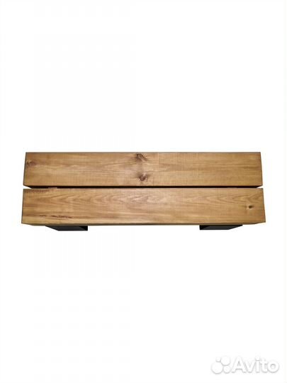 Скамейка садовая из бруса 150х150