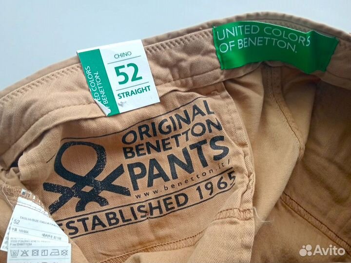 Брюки/чиносы муж Benetton W36 (52 RU) original new