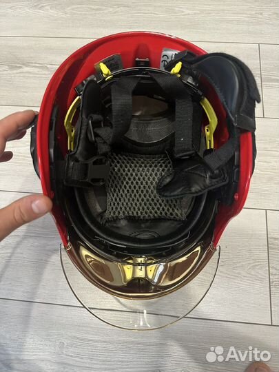 Шлем каска пожарного MSA Gallet F1 SF красный