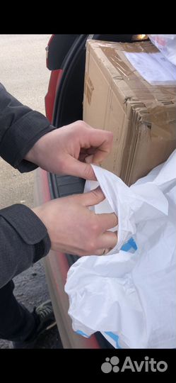 Защитный малярный костюм комбинезон