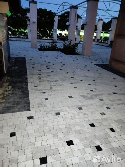 Тротуарная плитка, брусчатка, бордюры