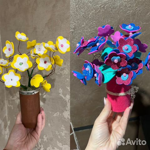 Поделка ко дню матери,на день учителя разные цветы