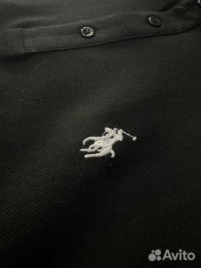 Футболка поло Polo Ralph Lauren черная LUX