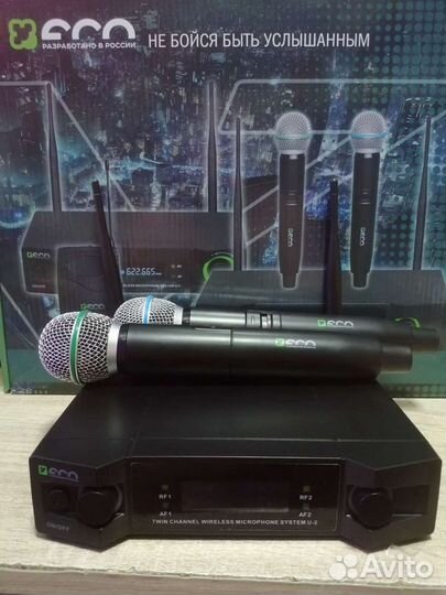 Радиомикрофон вокальный новый Volta и Eco