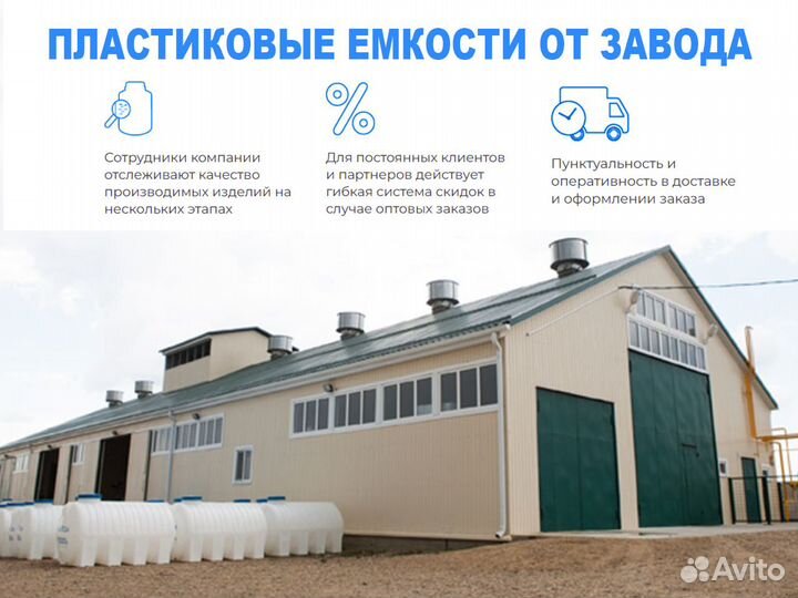Емкость для воды кубовая