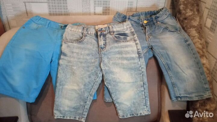 Детские джинсовые бриджи цена за все