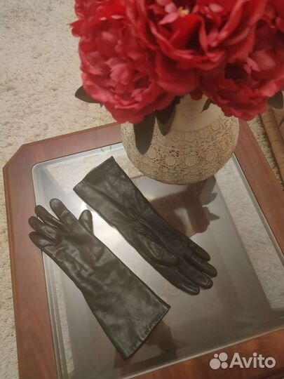 Перчатки кожаные