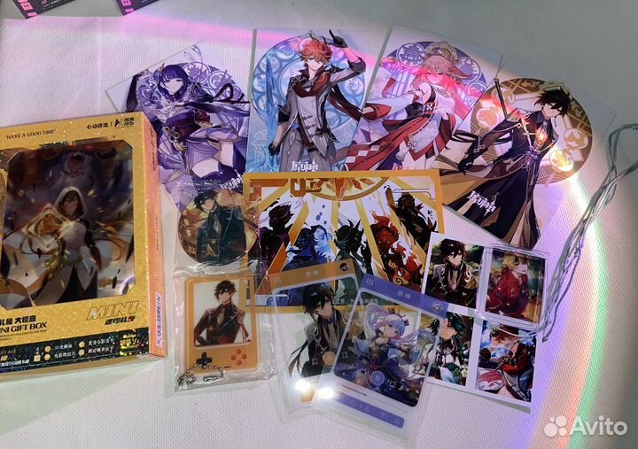 Подарочный аниме бокс мини Геншин Импакт