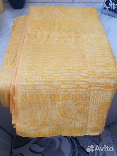 Портьерная ткань из льна и вискозы, новая