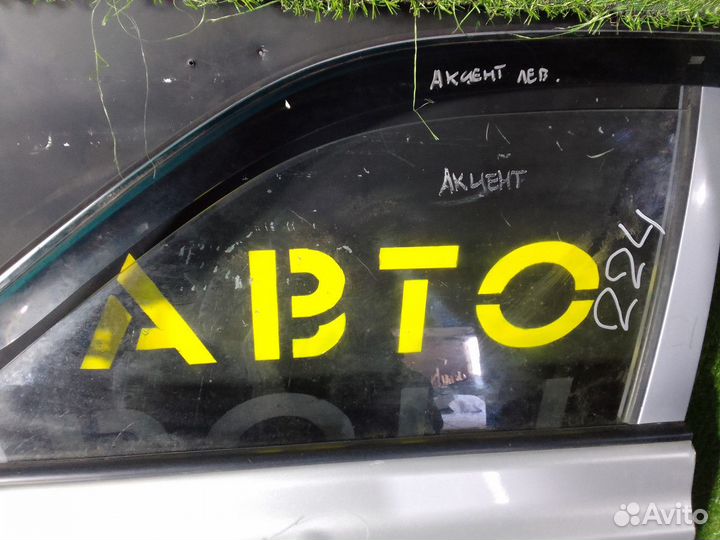 Стекло двери передней левой Hyundai Accent