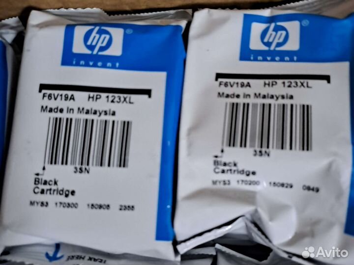 Картриджи hp 123xl Black