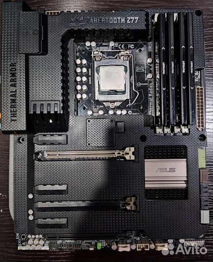 Мат. плата asus Sabertooth Z77+i7 2600k+32gb