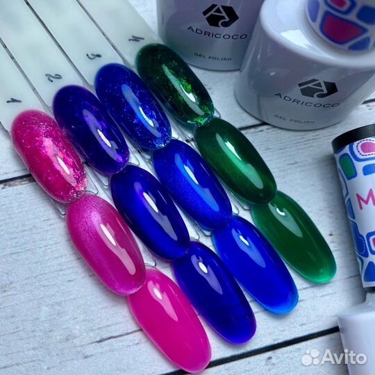 Витражные гель-лаки AdriCoco