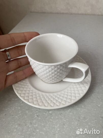 Кофейная пара (чашка и блюдце)
