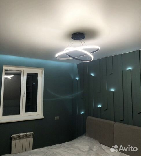 Люстра потолочная подвесная светодиодная с пультом