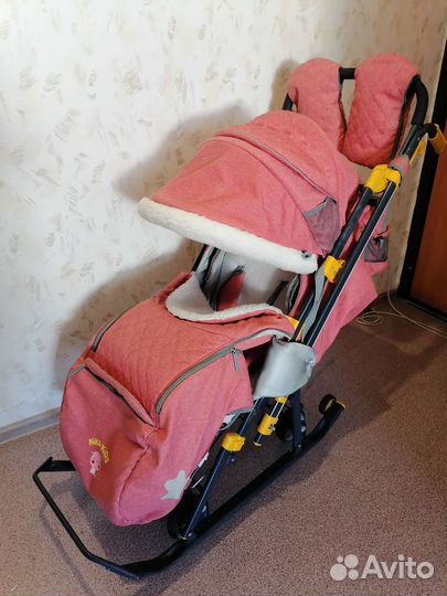 Санки коляска ника 7-3