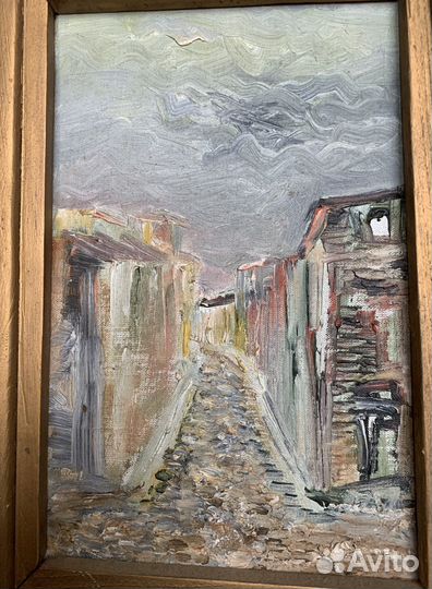 Картина маслом. С. Г. Тулькес. Старый Тбилиси