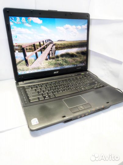 Ноутбук acer Intel T5500/2/HDD120/int/Win7/15.4