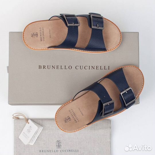 Шлепки мужские Brunello Cucinelli