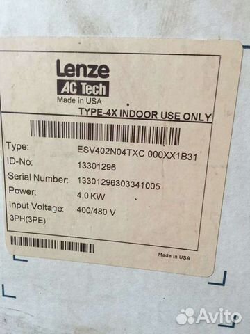 Преобразователь частоты Lenze Esv402n04txc 4,0 kW