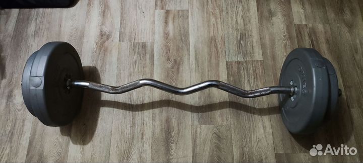 Штанга с блинами