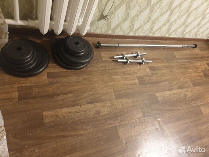 Спортивные блины +гриф