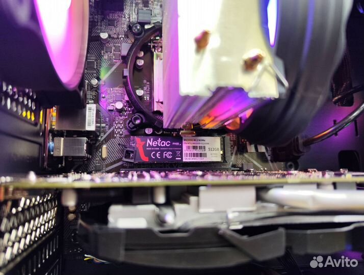 Игровой пк i3-10100f/ RX580 + монитор в комплекте