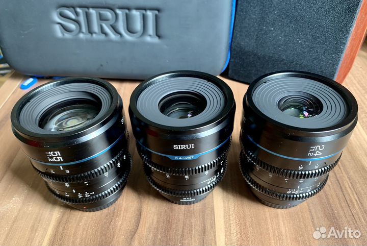 Кинообъективы Sirui Nightwalker24/35/55T1.2 sonyE