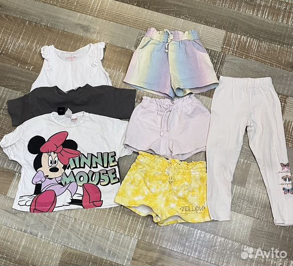 Большой пакет вещей для девочки 104