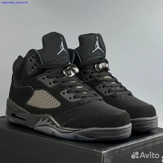 Кроссовки Nike Jordan 5 Black Cat (Арт.73193)