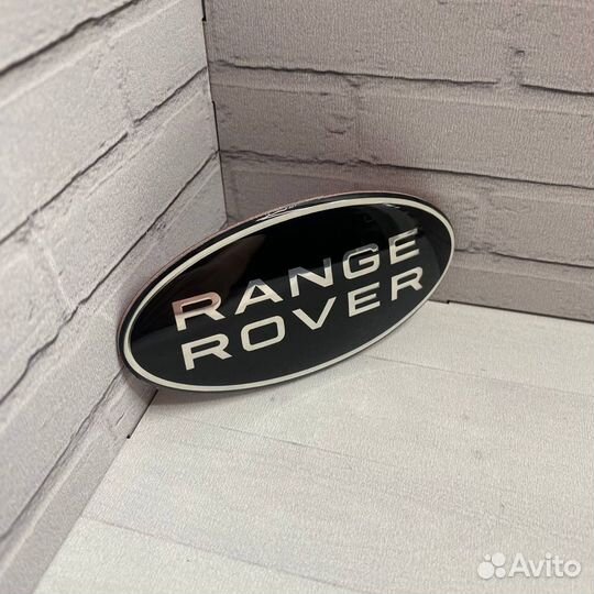 Эмблема Шильдик для Range Рендж Rover Ровер чёрный