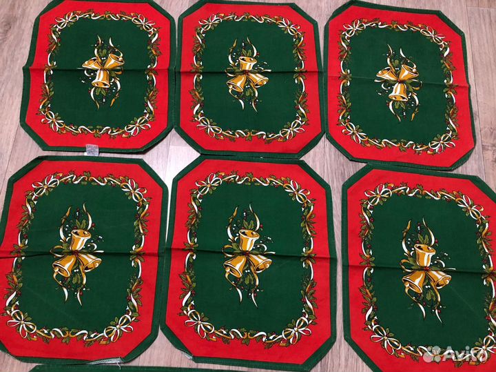 Новогодний декор для дома, салфетки для стола