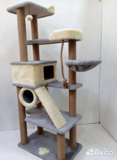 Качественный когтеточка комплекс домик С гамаком с доставкой