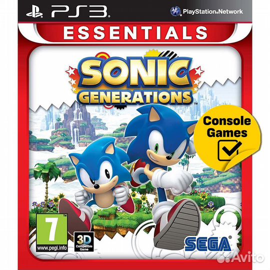 PS3 Sonic Generations (английская версия) Новый