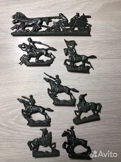 Солдатики Красная конница металл СССР Астрецово