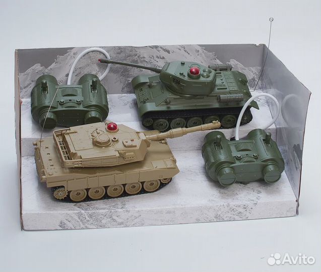 Танковый бой р/у на аккум-х (Т 34 против Абрамс)