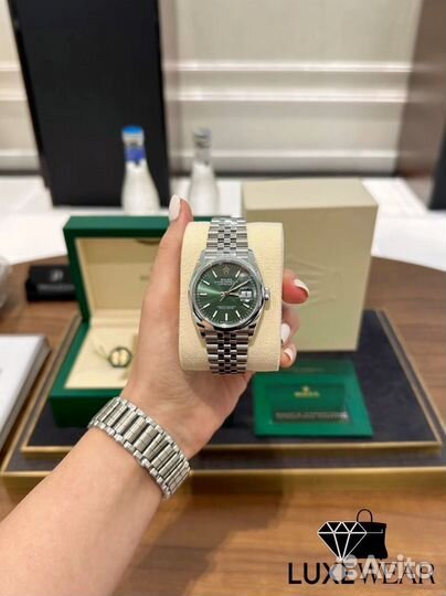 Rolex Datejust Green Dial Jubilee