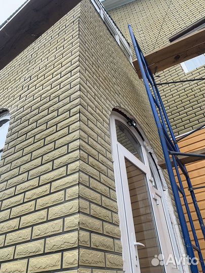 Фасадные панели под кирпич с утеплителем 50 мм