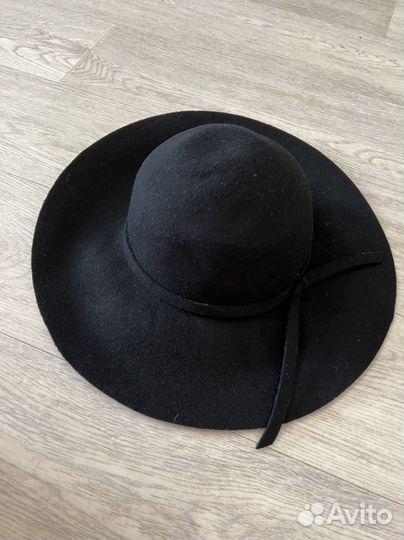 Шляпа женская черная