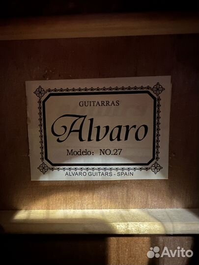 Акустическая гитара Alvaro 27