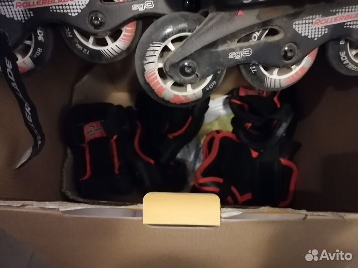 Роликовые коньки Rollerblade combo + защита